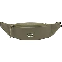 Amazon.com | Lacoste Mens Unisex LCST Zippered Belt Bag, Navy